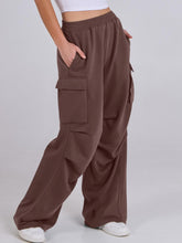 Load image into Gallery viewer, Elastic Waist Wide Leg Pants with Pockets