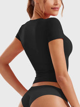 Load image into Gallery viewer, Lovelet Half Zip Short Sleeve T-Shirt