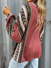 Load image into Gallery viewer, Leopard Round Neck Long Sleeve Sweatshirt