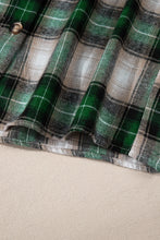 Load image into Gallery viewer, Drawstring Pocketed Plaid Hooded Jacket