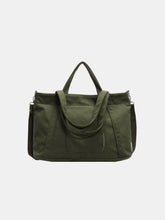 Load image into Gallery viewer, Corduroy Solid Large Tote Bag