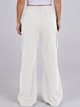 Load image into Gallery viewer, Elastic Waist Wide Leg Pants with Pockets