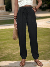 Load image into Gallery viewer, Textured High Waist Joggers