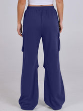 Load image into Gallery viewer, Elastic Waist Wide Leg Pants with Pockets