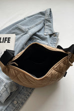 Load image into Gallery viewer, Quilted Adjustable Strap Crossbody Bag