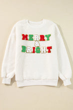 Load image into Gallery viewer, MERRY & BRIGHT Round Neck Long Sleeve Sweatshirt