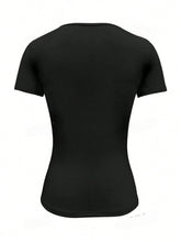 Load image into Gallery viewer, Round Neck Short Sleeve T-Shirt
