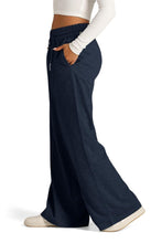 Load image into Gallery viewer, Drawstring Elastic Waist Wide Leg Pants