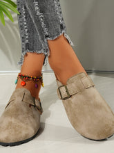 Load image into Gallery viewer, Round Toe Buckle Slip-Ons