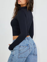 Load image into Gallery viewer, Zip Up Long Sleeve Active Outerwear