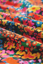 Load image into Gallery viewer, Tied Printed Square Neck Cap Sleeve Blouse