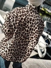 Load image into Gallery viewer, Leopard Open Front Long Sleeve Outerwear