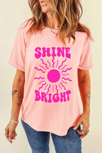 Load image into Gallery viewer, SHINE BRIGHT Round Neck Short Sleeve T-Shirt