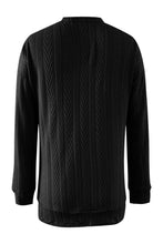 Load image into Gallery viewer, Full Size Textured Open Front Long Sleeve Cardigan