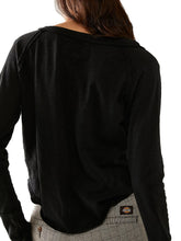 Load image into Gallery viewer, Exposed Seam Notched Long Sleeve T-Shirt