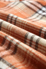 Load image into Gallery viewer, Plaid Button Up Long Sleeve Hooded Jacket