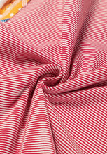 Load image into Gallery viewer, Striped Floral Patchwork Round Neck Top