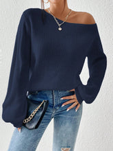 Load image into Gallery viewer, Honey Single Shoulder Long Sleeve Sweater