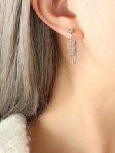 Load image into Gallery viewer, Titanium Steel Double Chain Earrings