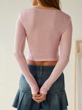 Load image into Gallery viewer, Notched Long Sleeve T-Shirt