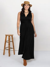 Load image into Gallery viewer, Plus Size V-Neck Wide Leg Jumpsuit