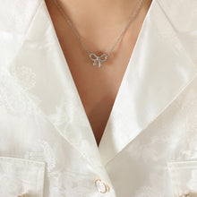 Load image into Gallery viewer, Titanium Steel Bow Pendant Necklace