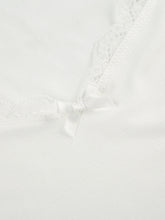 Load image into Gallery viewer, Lace Detail Sweetheart Neck Short Sleeve T-Shirt