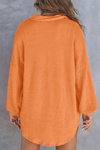Load image into Gallery viewer, Half Button Long Sleeve Sweatshirt