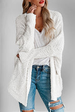 Load image into Gallery viewer, Double Take Pocketed Open Front Long Sleeve Cardigan