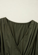 Load image into Gallery viewer, Ruched Surplice Long Sleeve Bodysuit