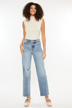 Load image into Gallery viewer, Kancan Ultra High Rise Distressed Straight Jeans
