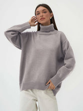 Load image into Gallery viewer, Turtleneck Long Sleeve Sweater