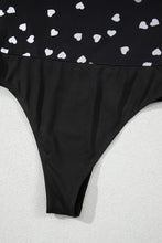 Load image into Gallery viewer, Heart Square Neck Long Sleeve Bodysuit
