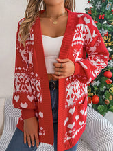 Load image into Gallery viewer, Pocketed Open Front Long Sleeve Cardigan