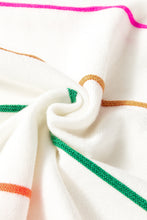 Load image into Gallery viewer, Striped Half Sleeve Drop Shoulder Sweater