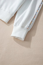 Load image into Gallery viewer, Rainbow Trim Round Neck Long Sleeve Sweatshirt