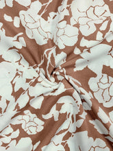 Load image into Gallery viewer, Printed V-Neck Cap Sleeve Midi Dress