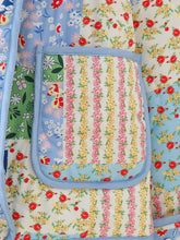 Load image into Gallery viewer, Printed Patchwork Open Front Cardigan with Pockets
