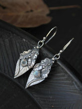 Load image into Gallery viewer, Alloy Rhinestone Leaf Shape Earrings