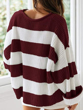 Load image into Gallery viewer, Round Neck Long Sleeve Sweater