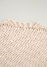 Load image into Gallery viewer, V-Neck Dropped Shoulder Long Sleeve Sweater