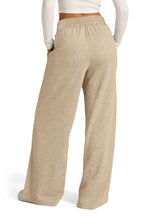 Load image into Gallery viewer, Drawstring Elastic Waist Wide Leg Pants