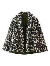 Load image into Gallery viewer, Leopard Open Front Long Sleeve Outerwear