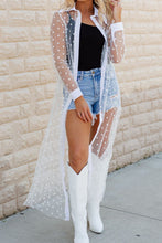 Load image into Gallery viewer, Polka Dot Long Sleeve Cover Up