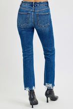 Load image into Gallery viewer, RISEN Full Size High Rise Distressed Crop Straight Jeans
