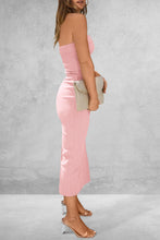 Load image into Gallery viewer, Slit Tube Midi Dress