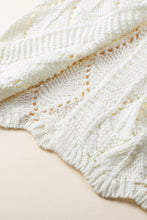 Load image into Gallery viewer, Openwork Open Front Long Sleeve Cardigan
