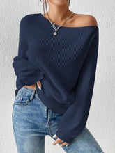 Load image into Gallery viewer, Honey Single Shoulder Long Sleeve Sweater