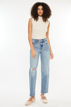 Load image into Gallery viewer, Kancan Ultra High Rise Distressed Straight Jeans