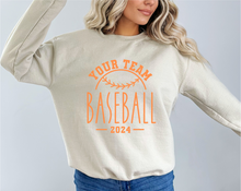 Load image into Gallery viewer, "Your Team" Mascot Baseball Sweatshirt